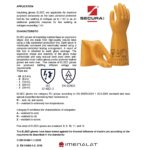 دستکش عایق برق سکورا Secura کلاس 0 (5000ولت) - تصویر 3